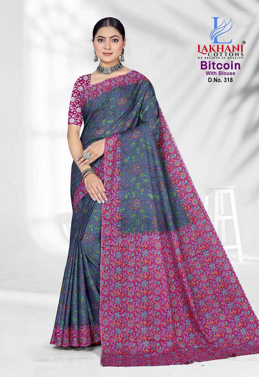 Bitcoin Vol 3 By Lakhani Cotton Printed Daily Wear Saree Orders In India